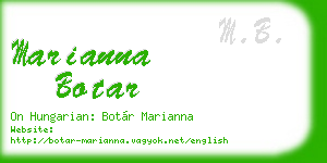 marianna botar business card