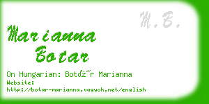 marianna botar business card